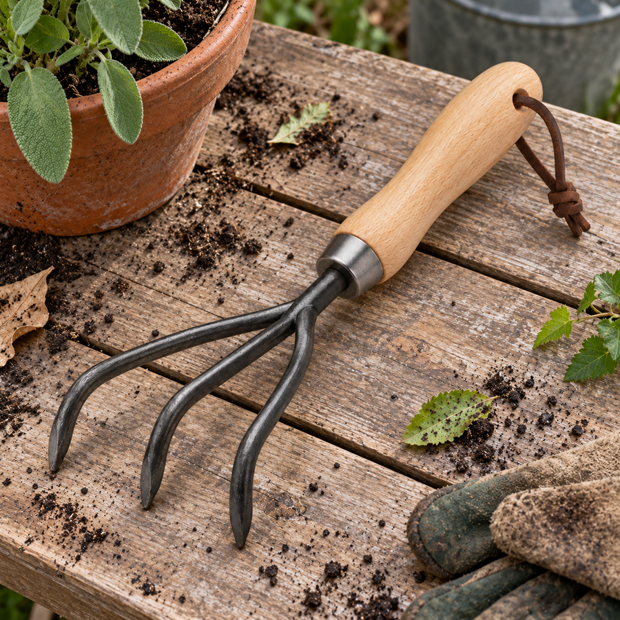 Three Tine Hand Cultivator