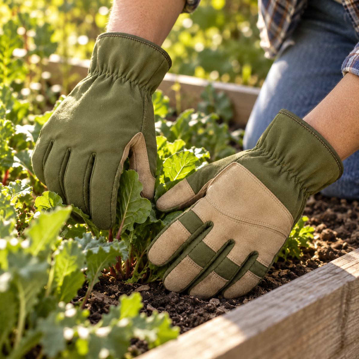Cotton Canvas Garden Gloves
